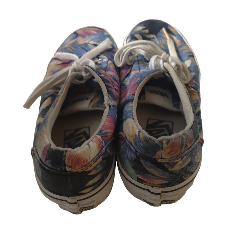 Vans Women's Size 6 Low Top Lace Up Shoes Floral Flowers Sneakers Tropical - Picture 4 of 7